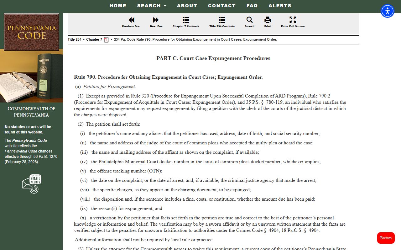 Philadelphia County expungement petition rule for criminal cases